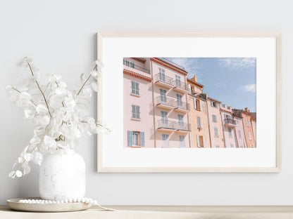 Pastel Pink St. Tropez | South of France Print - Departures Print Shop