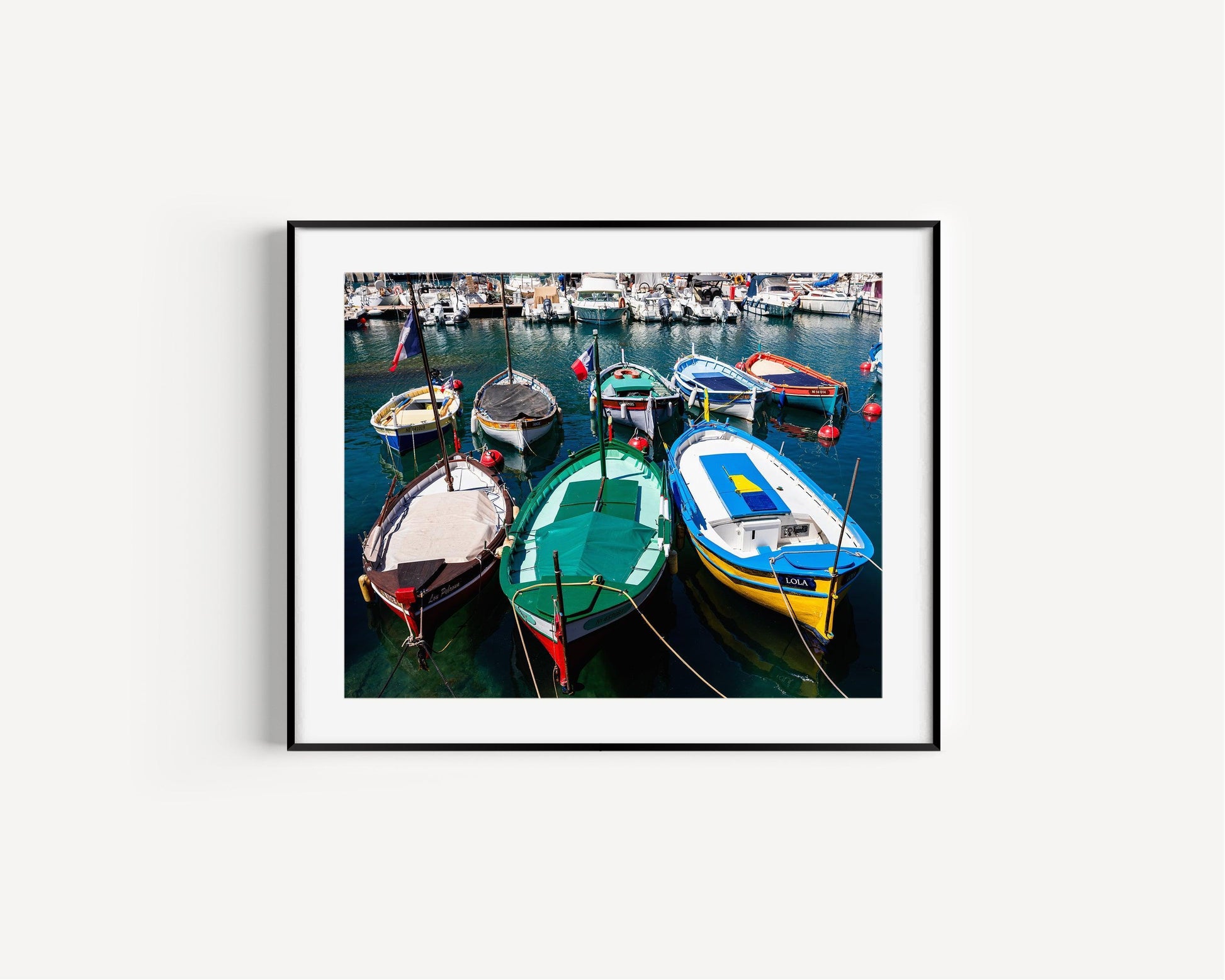 Port de Nice France Marina Print III | French Riviera Photography Print - Departures Print Shop