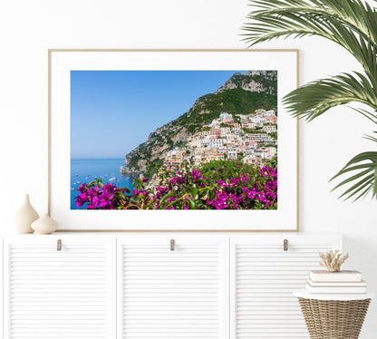 Positano Bougainvillea II | Amalfi Coast Italy Photography - Departures Print Shop