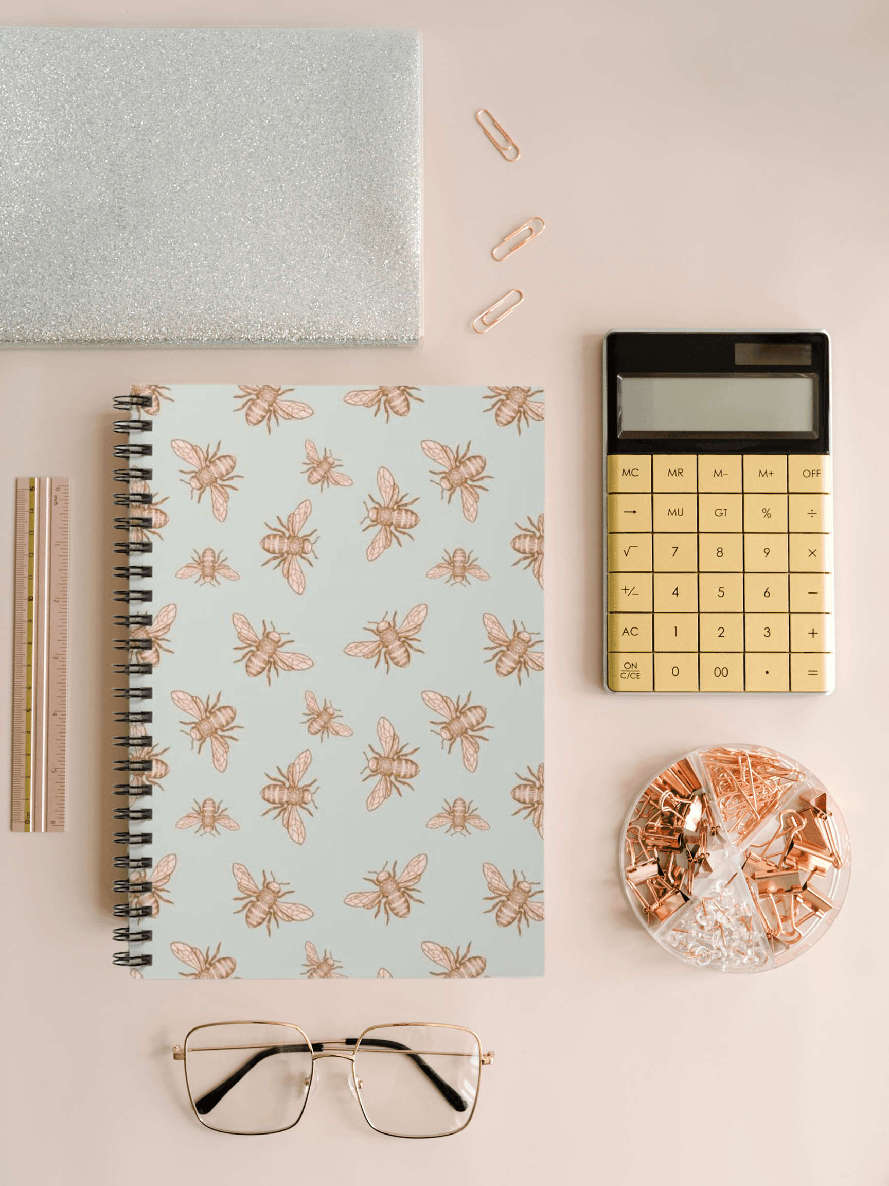 Queen Bee Spiral Notebook - Departures Print Shop