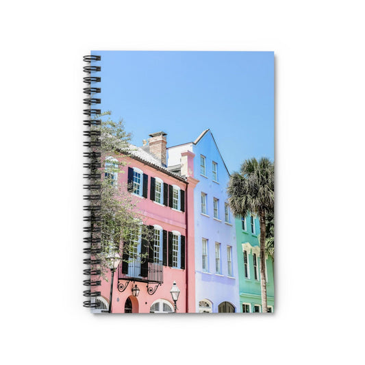 Rainbow Row Charleston Spiral Notebook - Departures Print Shop