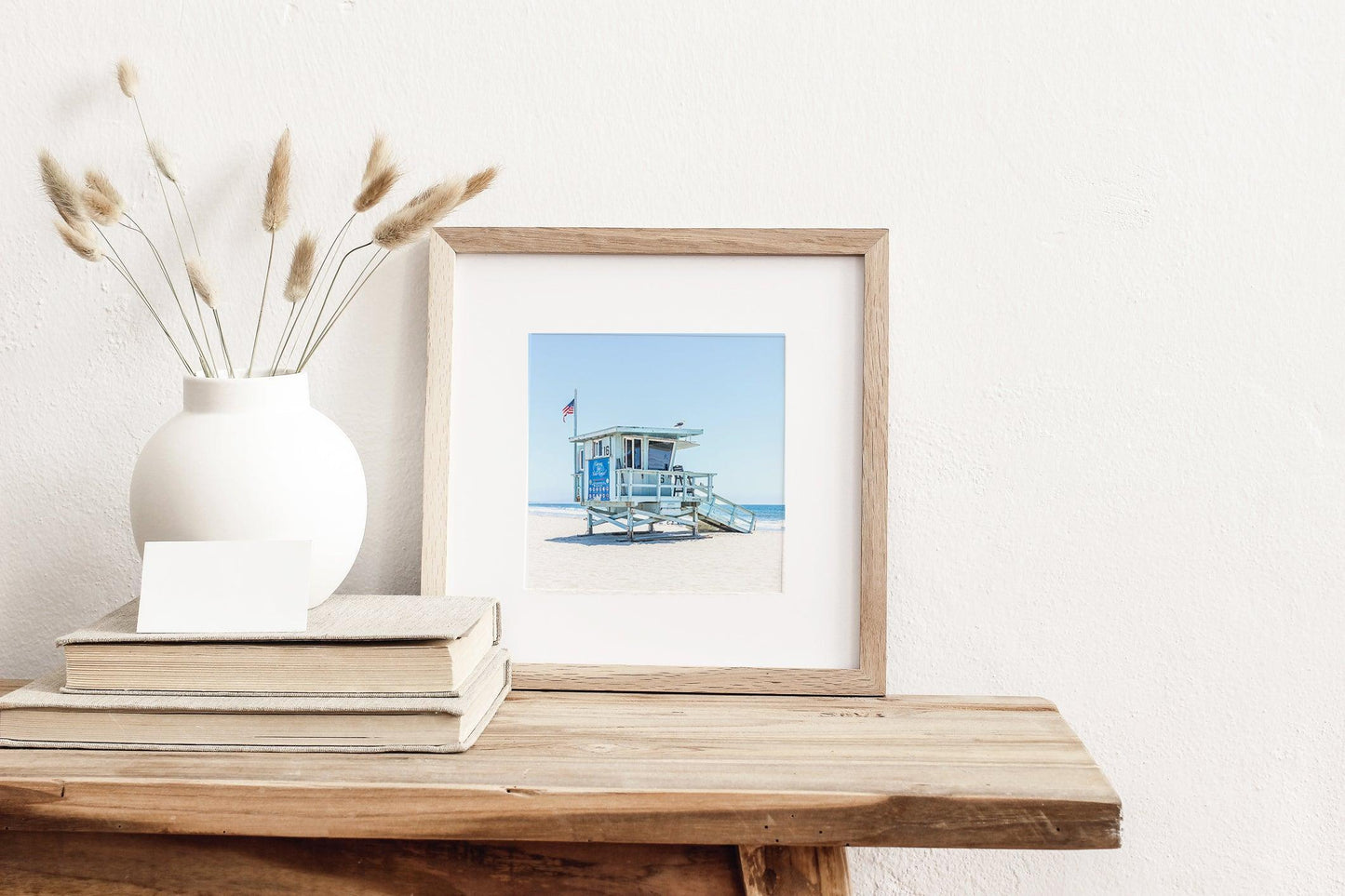 Lifeguard Tower Square Beach Print