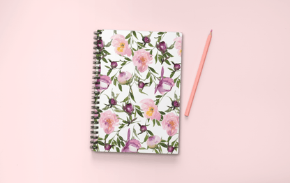 Wilmington Floral Spiral Notebook - Departures Print Shop