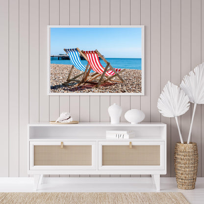 Beach Chairs | Beach Print - Departures Print Shop