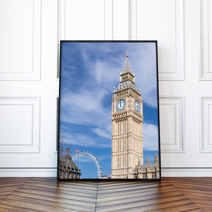 Big Ben & London Eye Photography Print | London Photography Print - Departures Print Shop