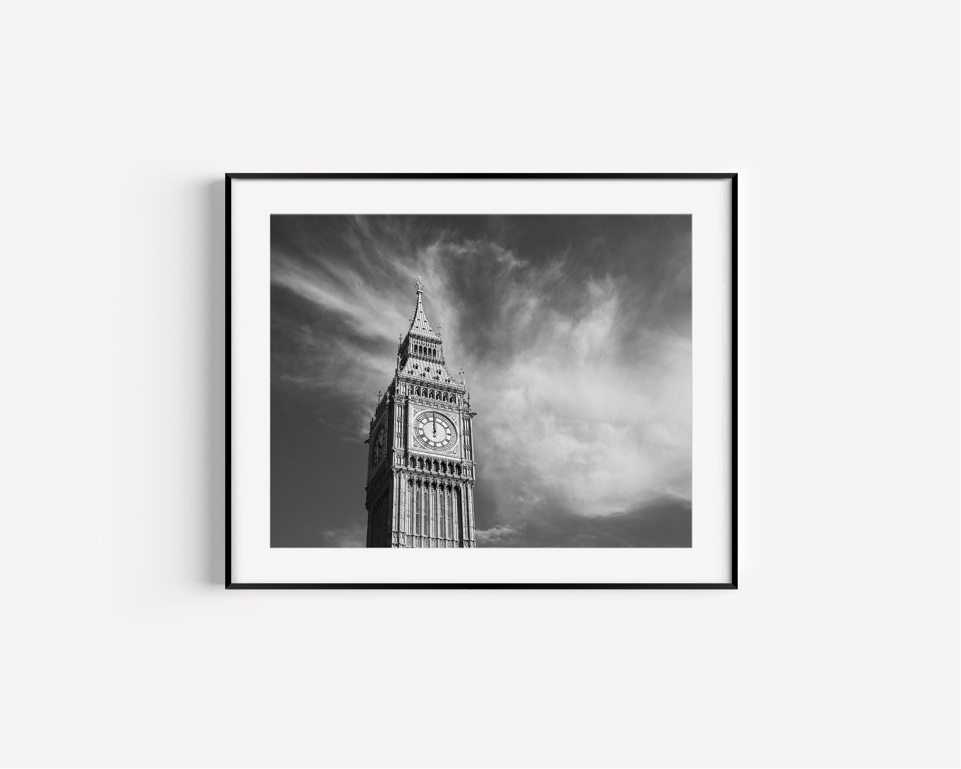 Black and White Big Ben II | London Print - Departures Print Shop