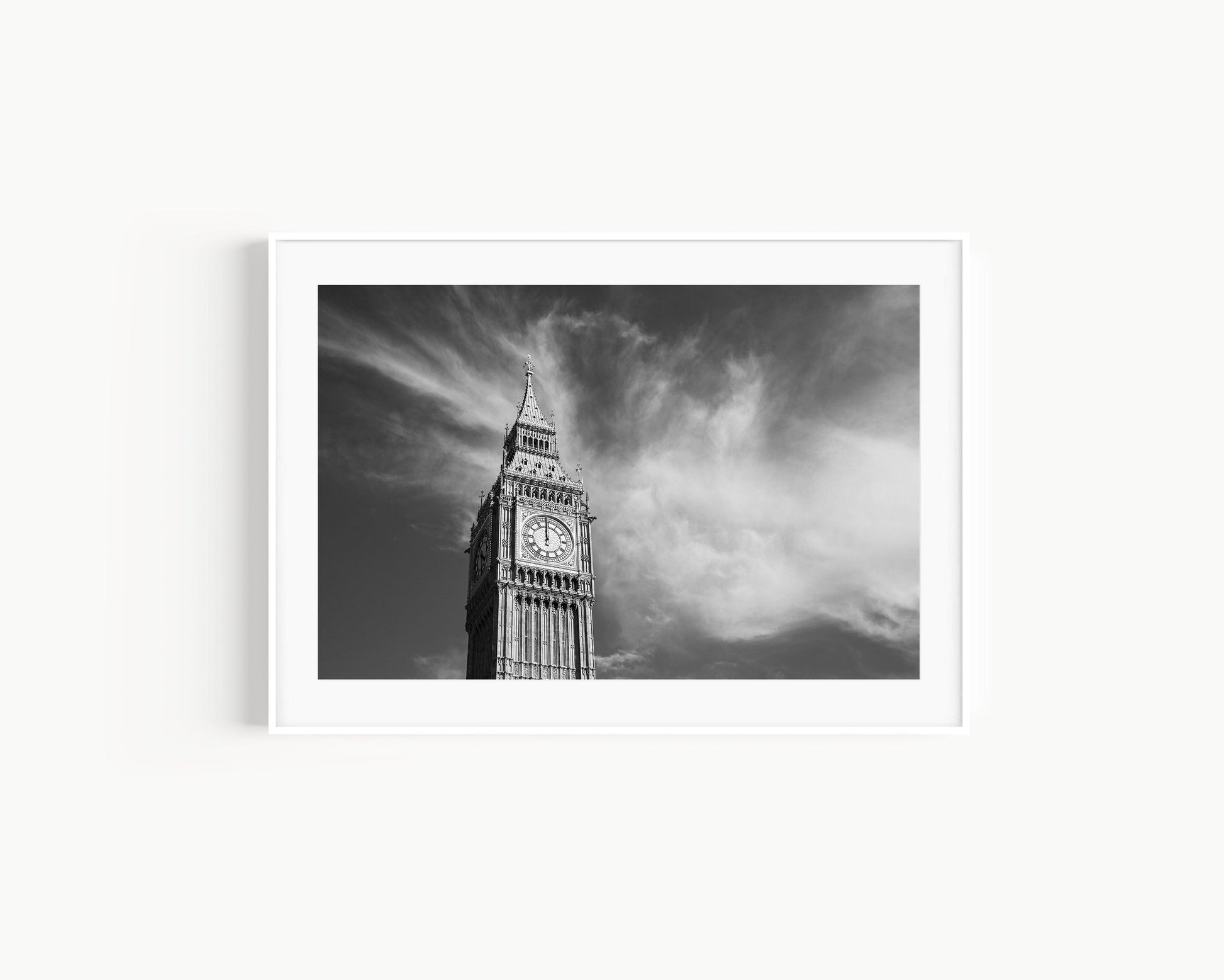 Black and White Big Ben II | London Print - Departures Print Shop