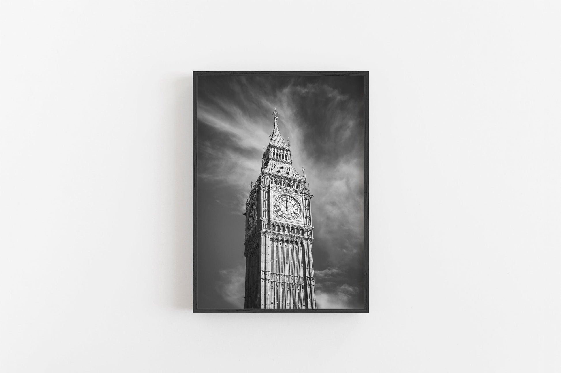 Black and White Big Ben | London Print - Departures Print Shop