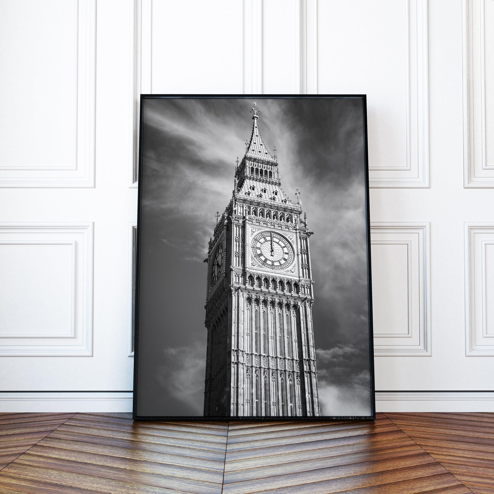 Black and White Big Ben | London Print - Departures Print Shop