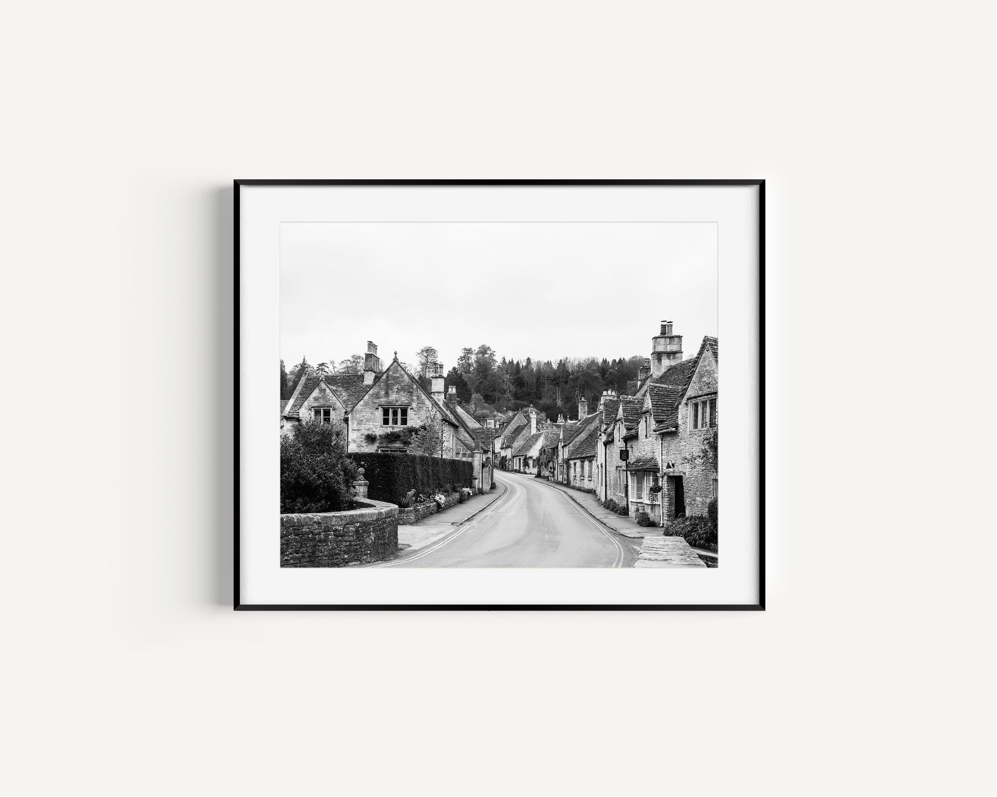 B&W Castle Combe | England Print - Departures Print Shop