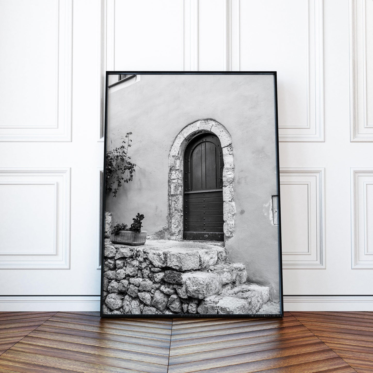 Black and White Door II | Europe Travel Print - Departures Print Shop