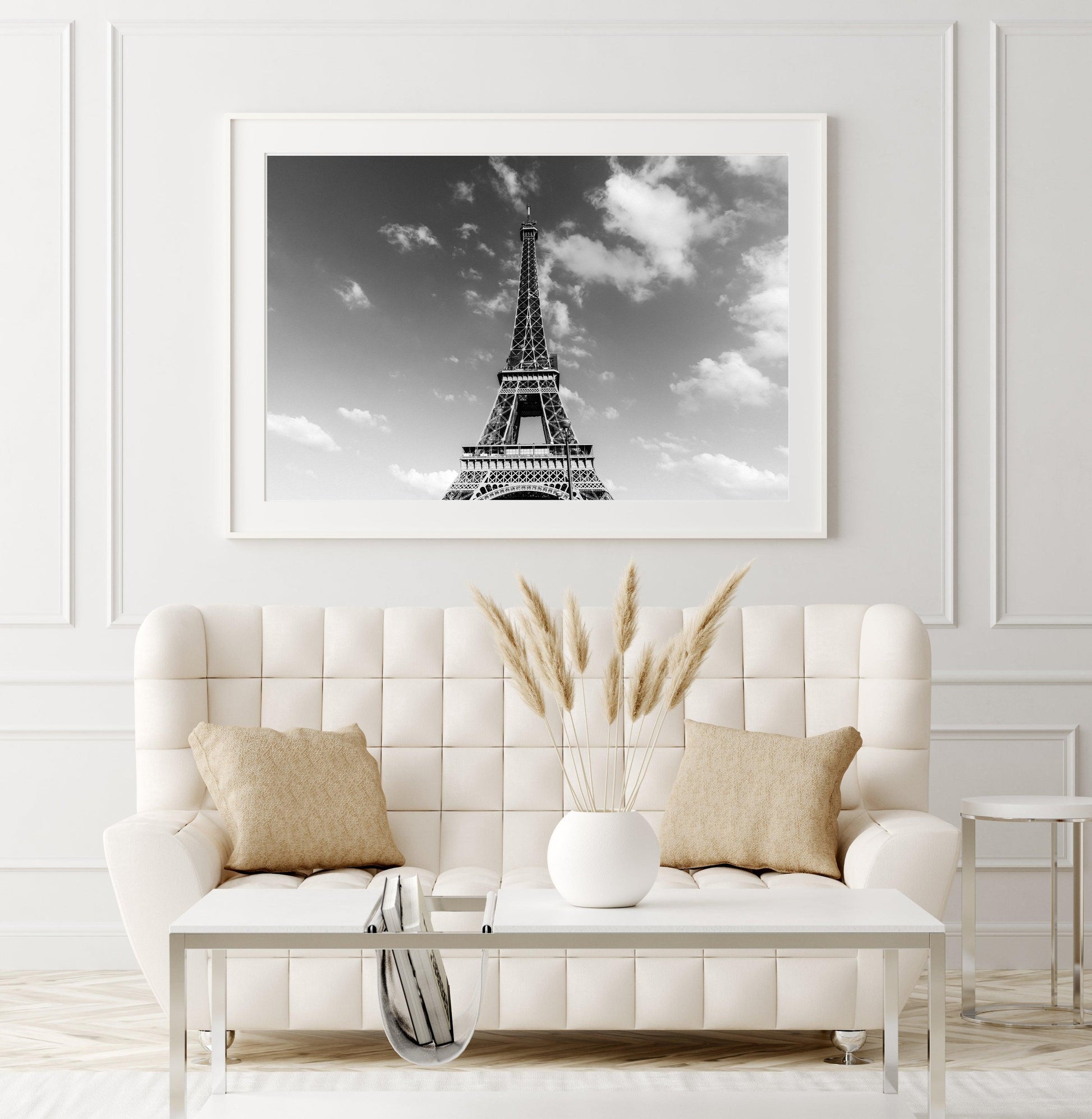 B&W Eiffel Tower III | Paris Print - Departures Print Shop