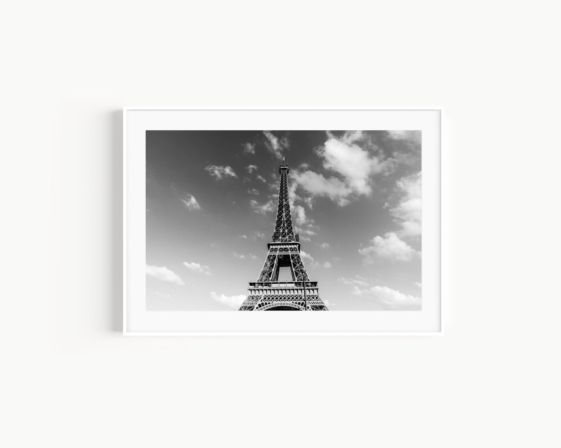 B&W Eiffel Tower III | Paris Print - Departures Print Shop