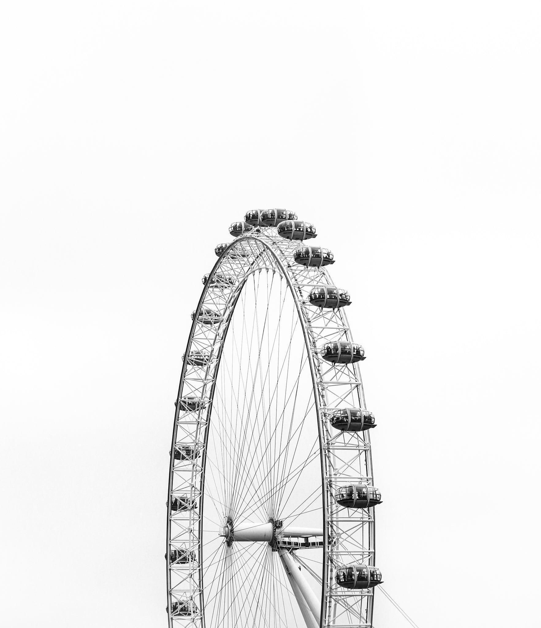 B&W London Eye IV | London Print - Departures Print Shop