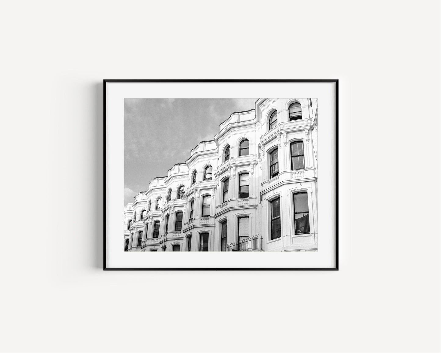 B&W Notting Hill Flats II | London Print - Departures Print Shop