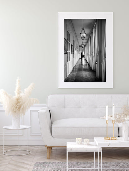 B&W Palace of Versailles Grand Trianon | Paris France Print - Departures Print Shop