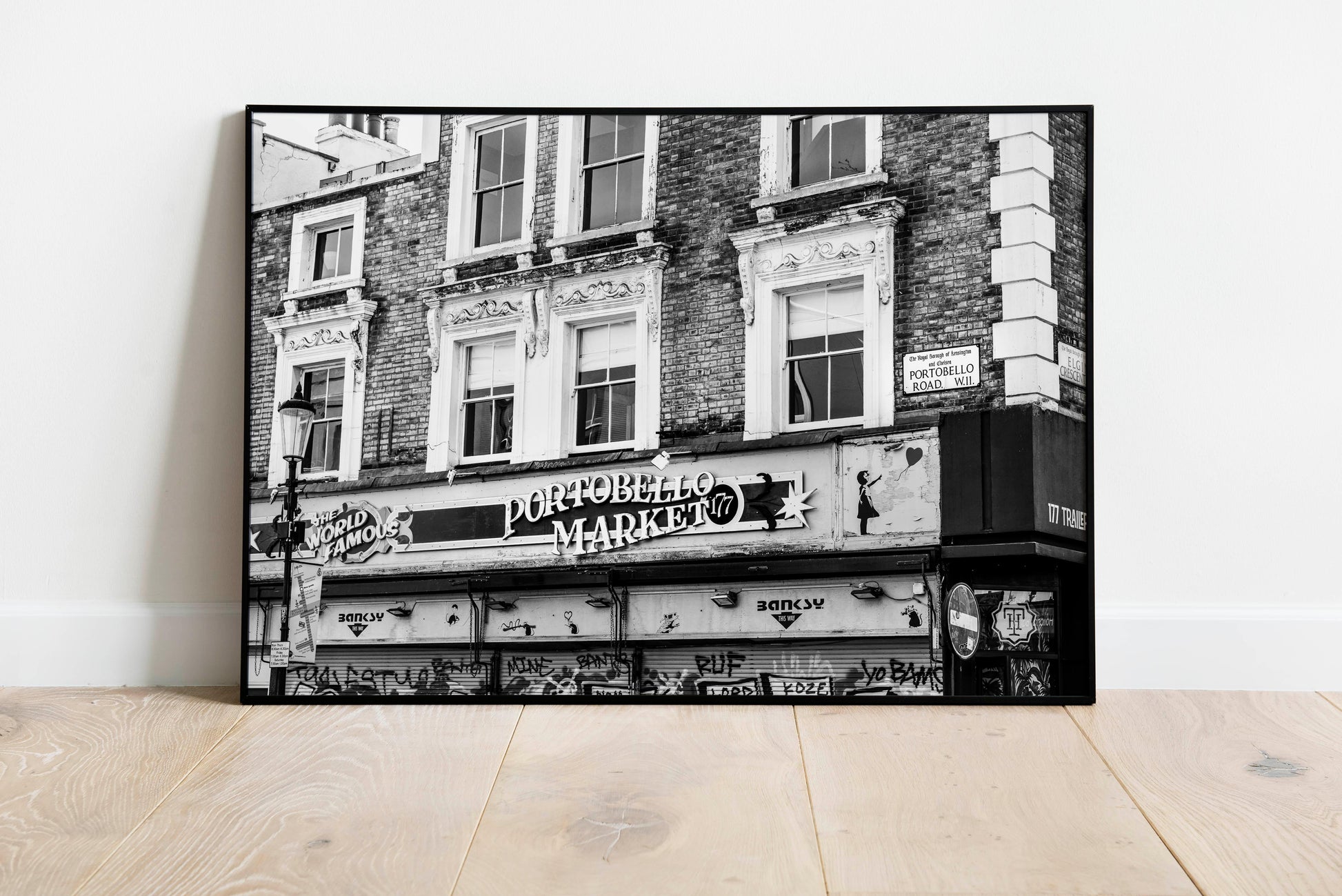 Black and White Portobello Road Print | London Photography Print - Departures Print Shop