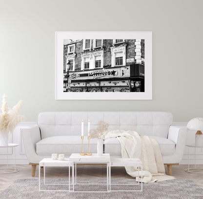 Black and White Portobello Road Print | London Photography Print - Departures Print Shop