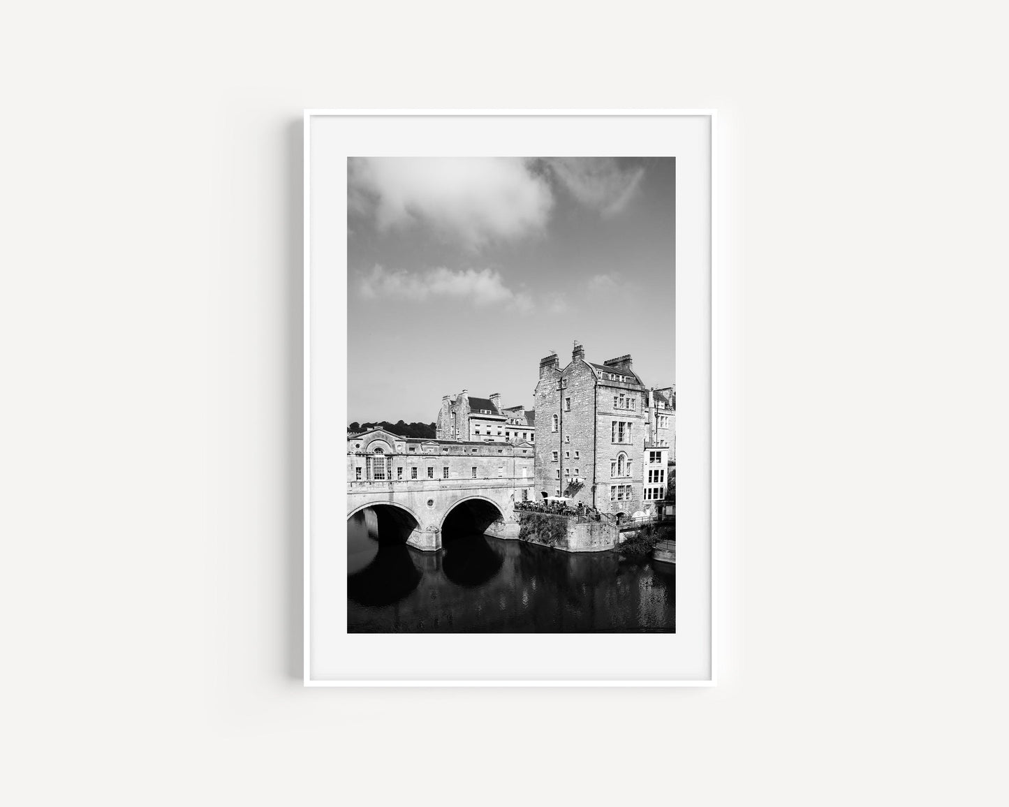 B&W Pulteney Bridge Bath England | United Kingdom Print - Departures Print Shop