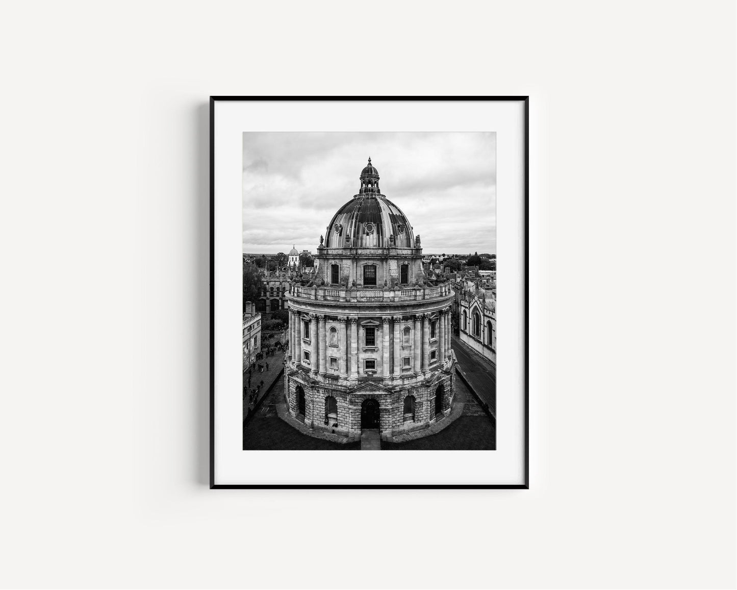 Black and White Radcliffe Camera Oxford University Photography Print | Oxford England Photography Print - Departures Print Shop