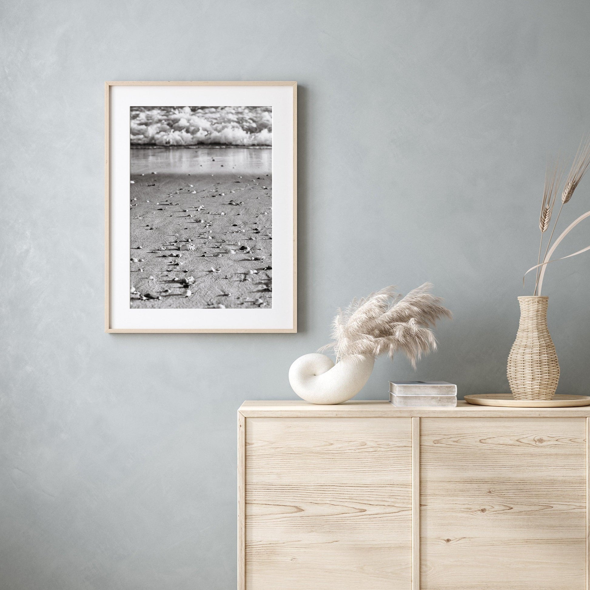 B&W Seashell | Beach Print - Departures Print Shop