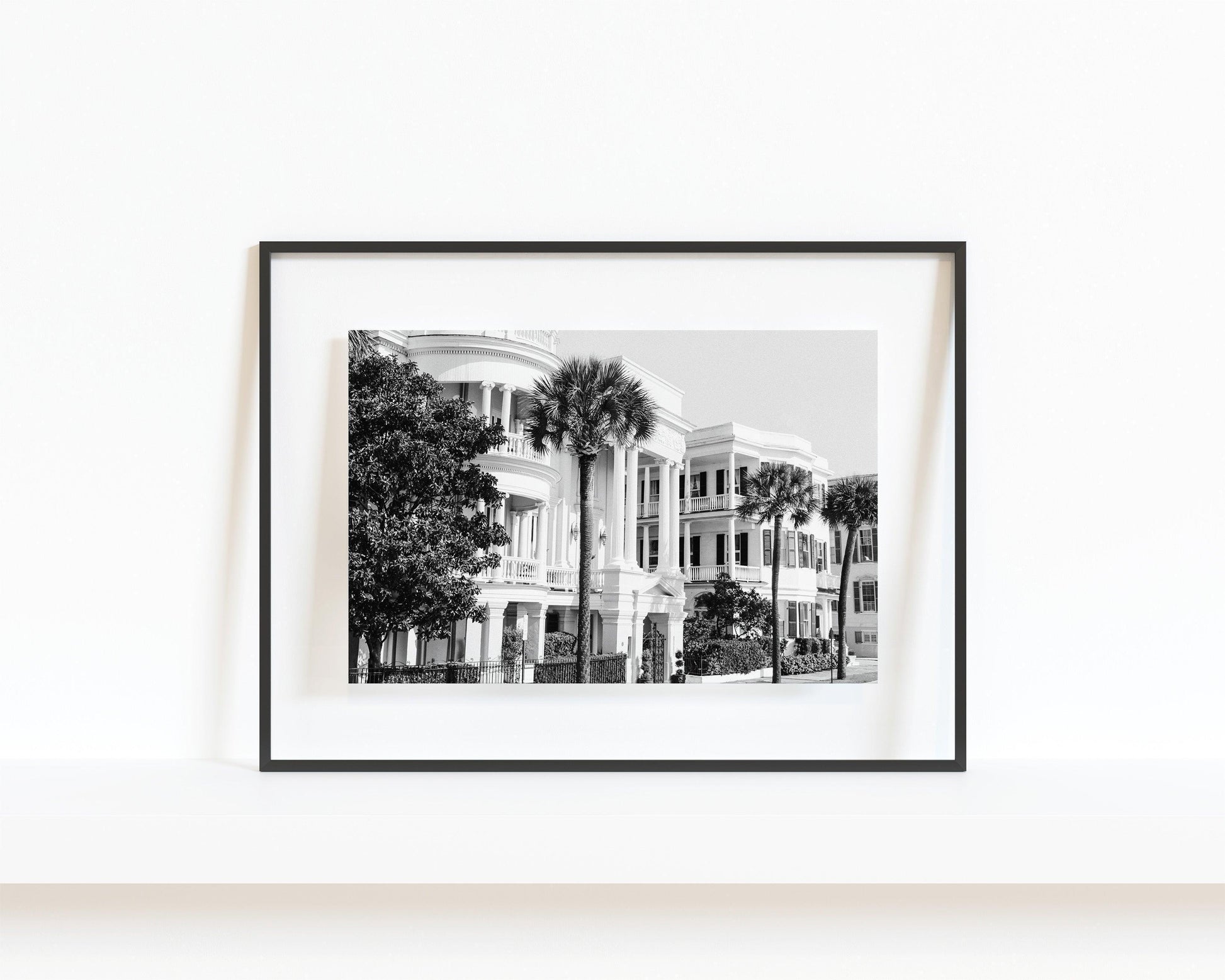 B&W The Battery | Charleston Print - Departures Print Shop