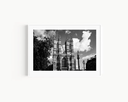 B&W Westminster Abbey | London Print - Departures Print Shop