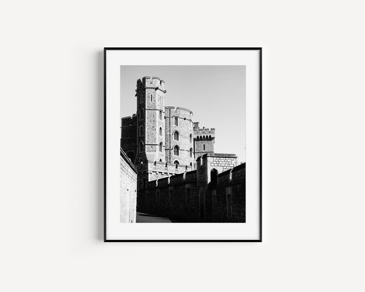 B&W Windsor Castle III | England Print - Departures Print Shop