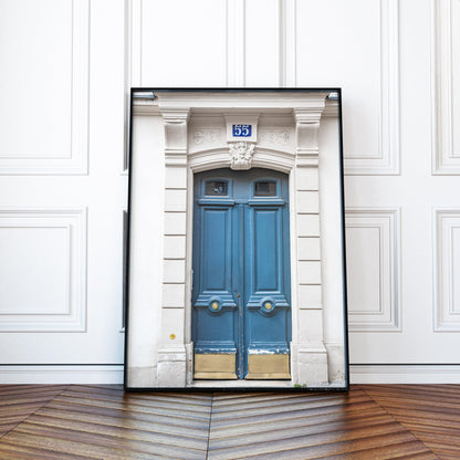 Blue Door II | Paris Photography Print - Departures Print Shop