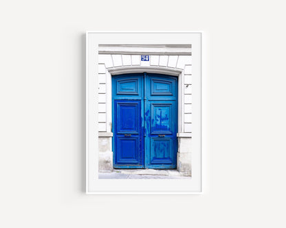 Blue Door | Paris Photography Print - Departures Print Shop