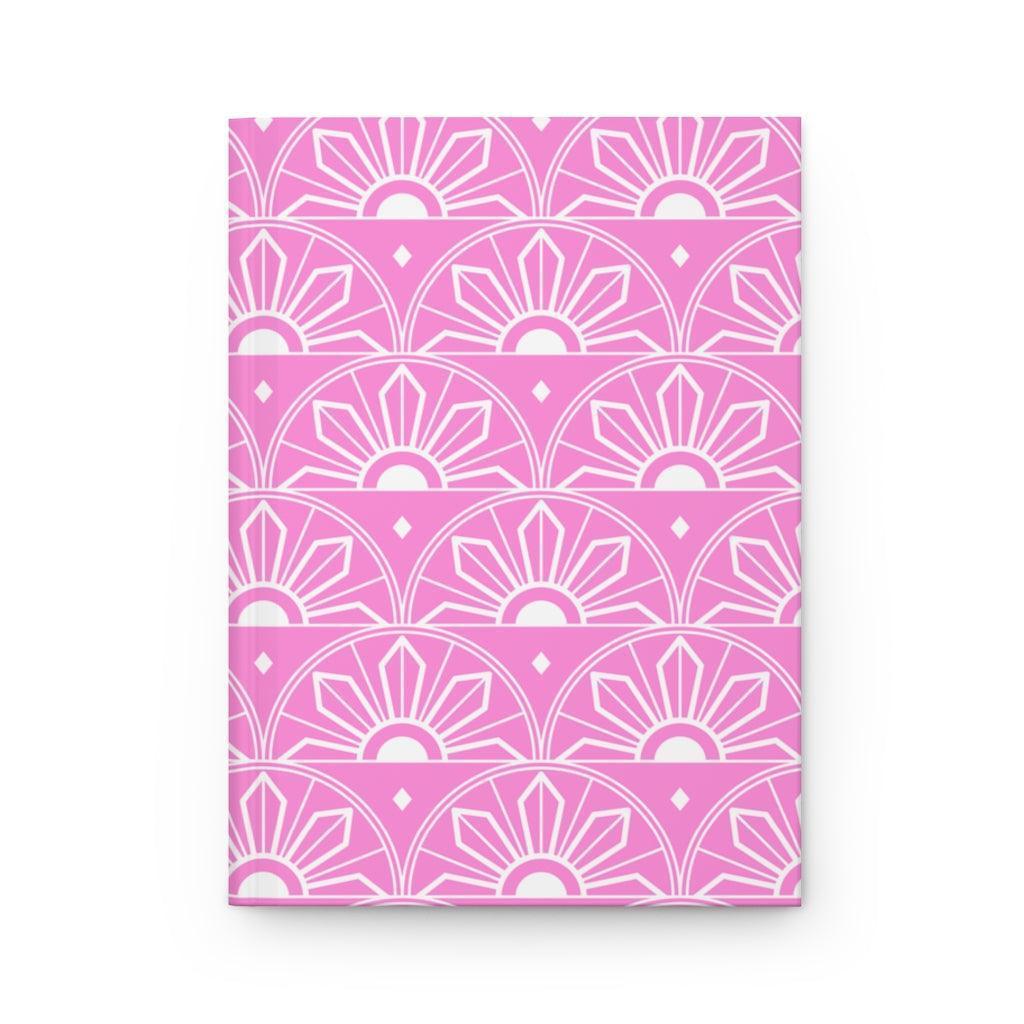 Pink hardcover notebook