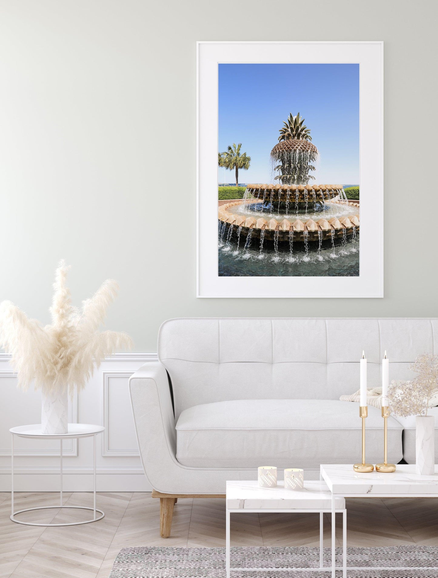 Charleston Pineapple Fountain Print | Charleston Photography Print - Departures Print Shop