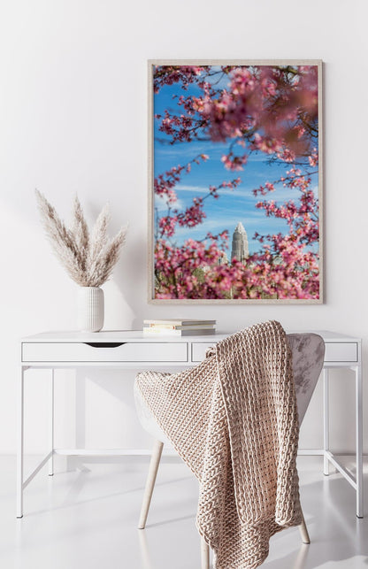 Charlotte Skyline in Spring | Charlotte Print - Departures Print Shop