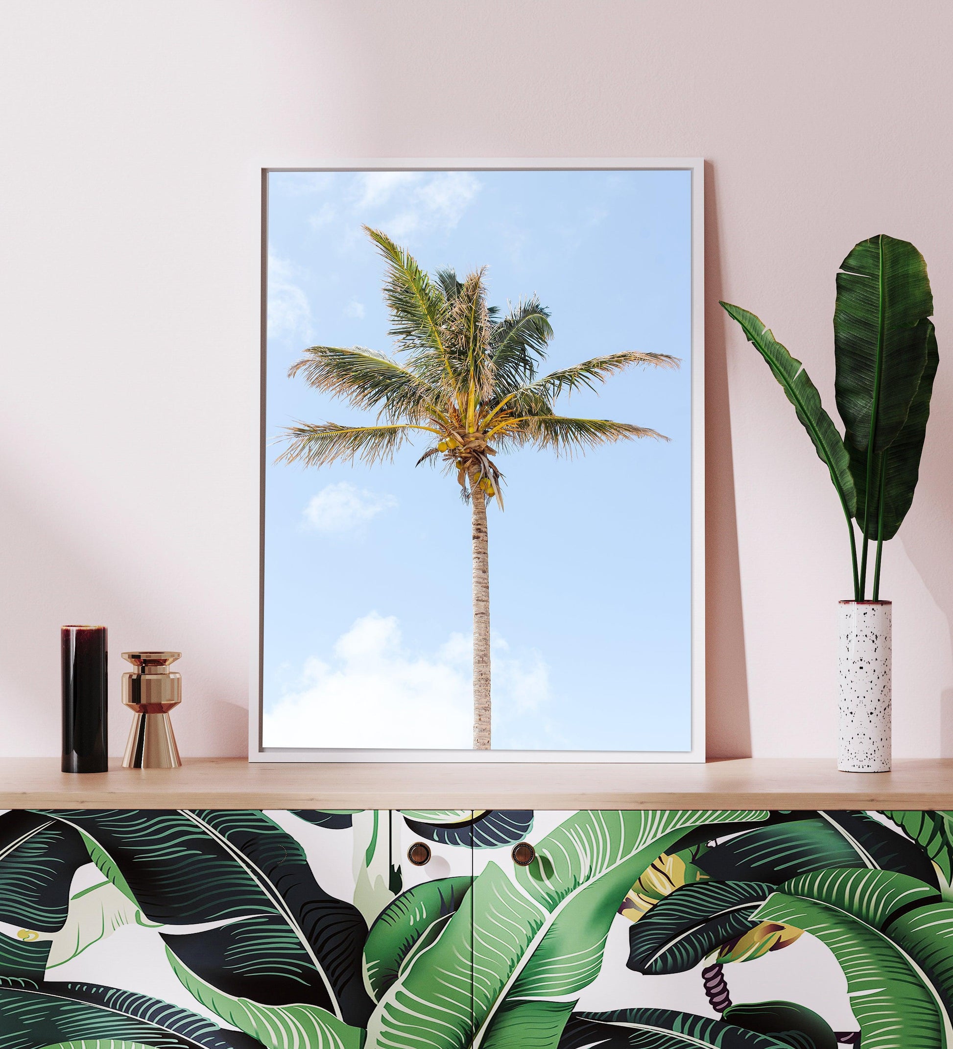 Caribbean High Rise | Palm Tree Print - Departures Print Shop