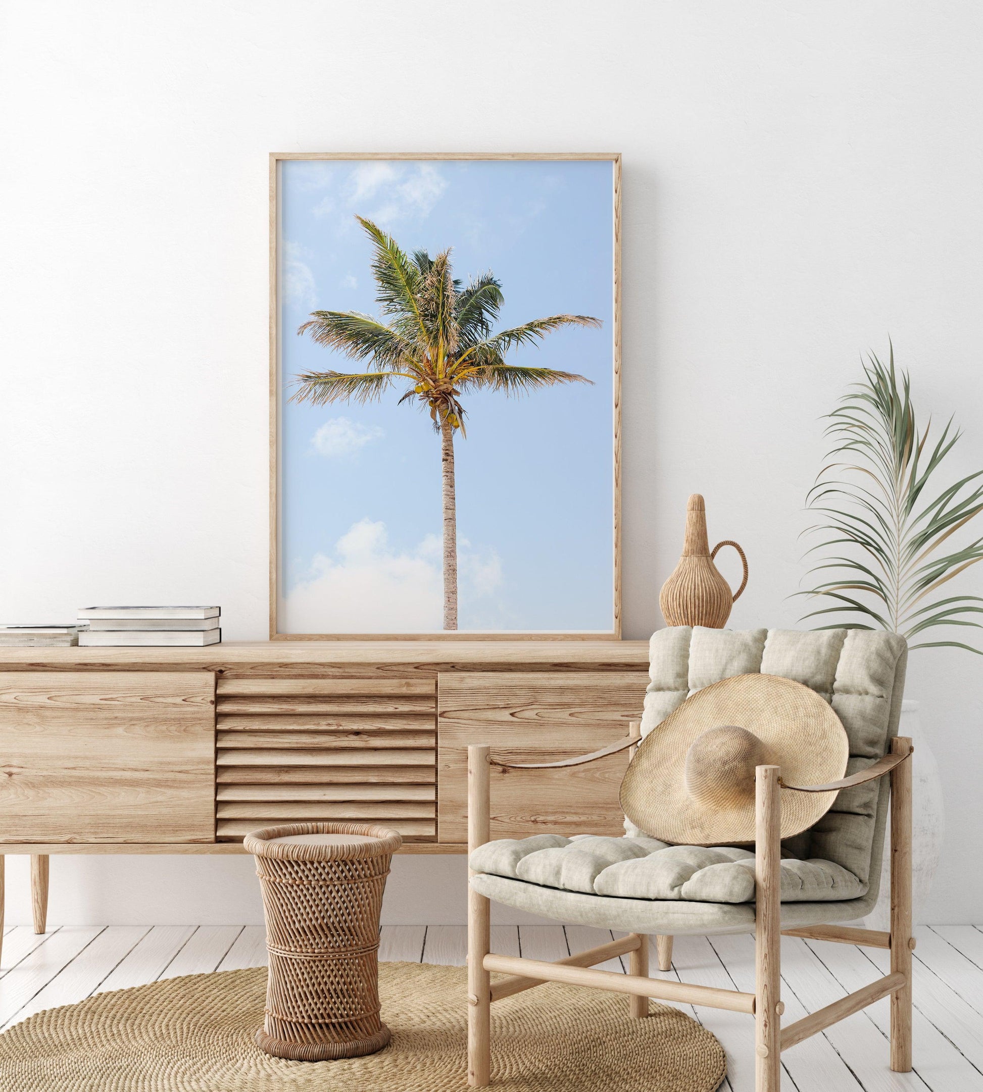 Caribbean High Rise | Palm Tree Print - Departures Print Shop