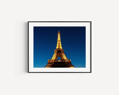 Eiffel Tower at Night II | Paris Print - Departures Print Shop