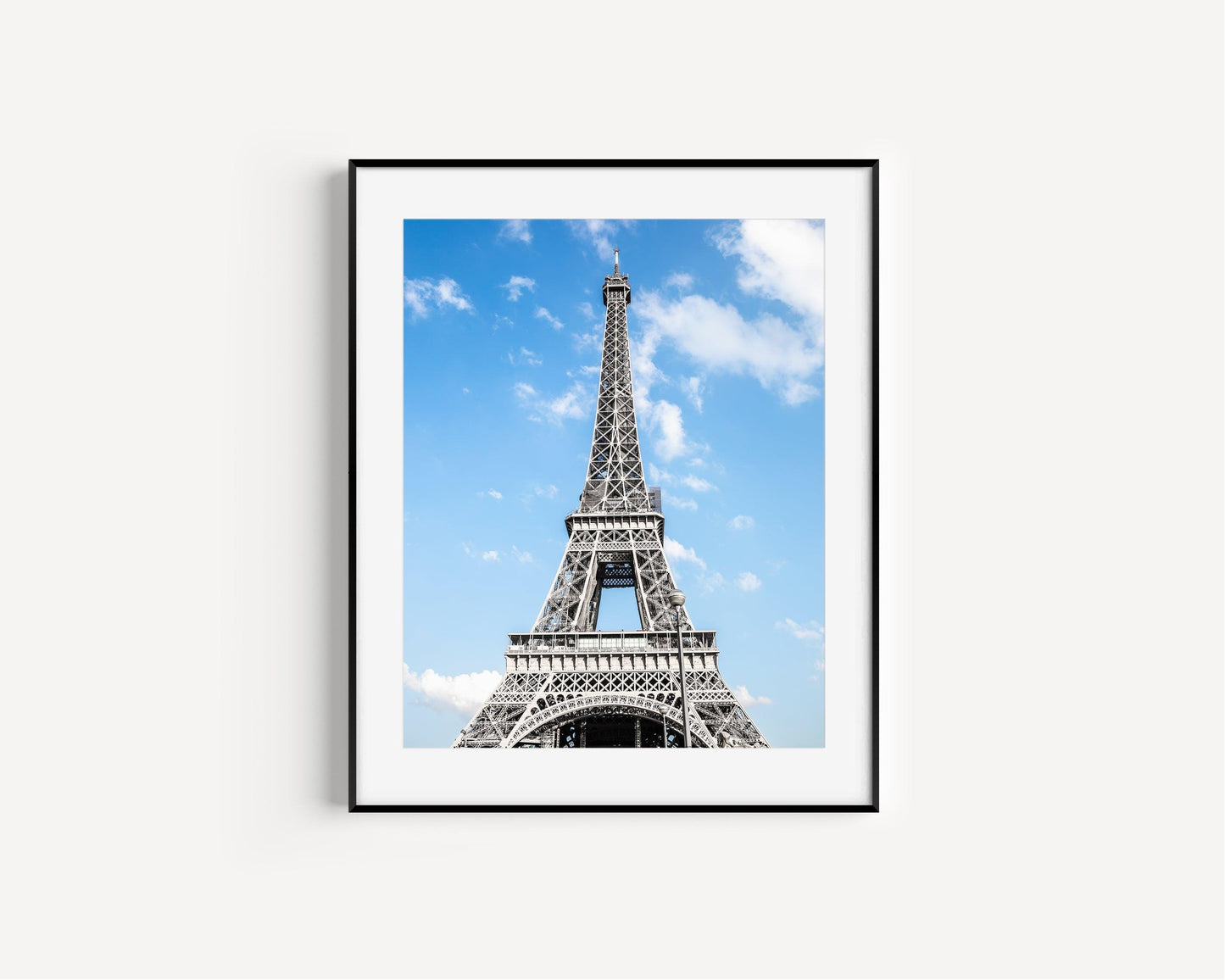 Eiffel Tower Clear Blue Skies II | Paris Print - Departures Print Shop