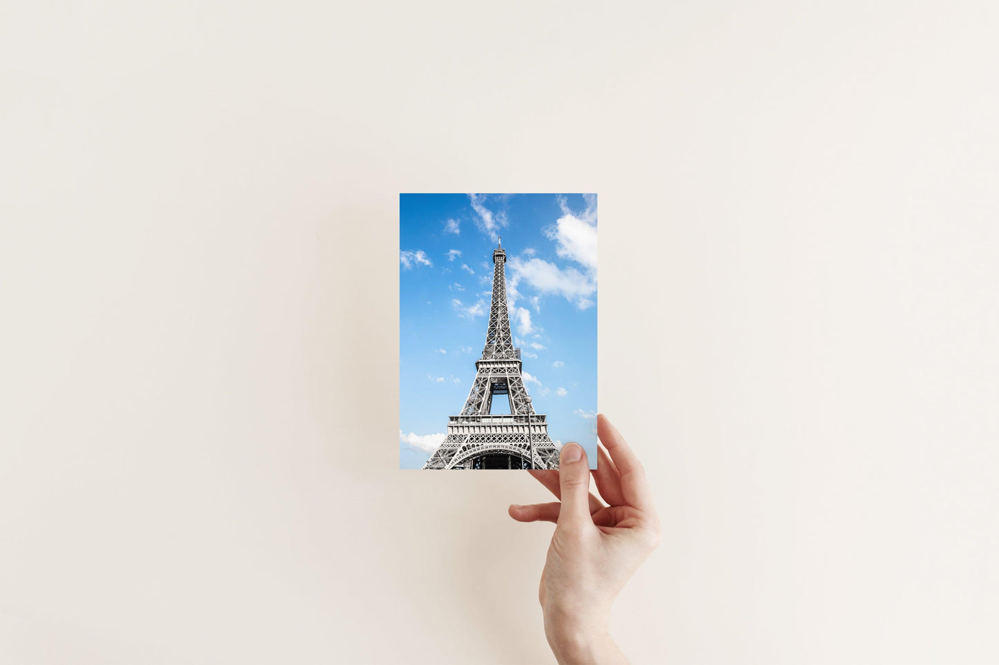 Eiffel Tower Clear Blue Skies II | Paris Print - Departures Print Shop