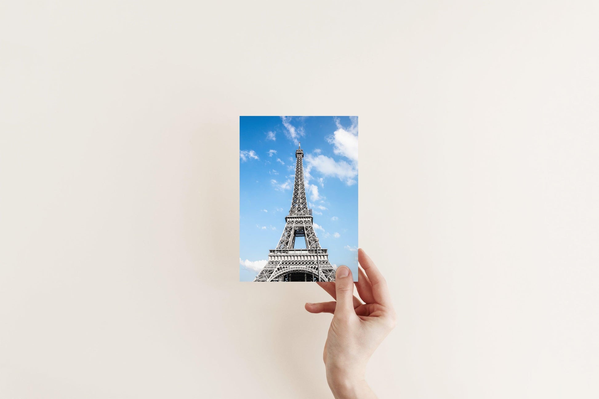 Eiffel Tower Clear Blue Skies II | Paris Print - Departures Print Shop