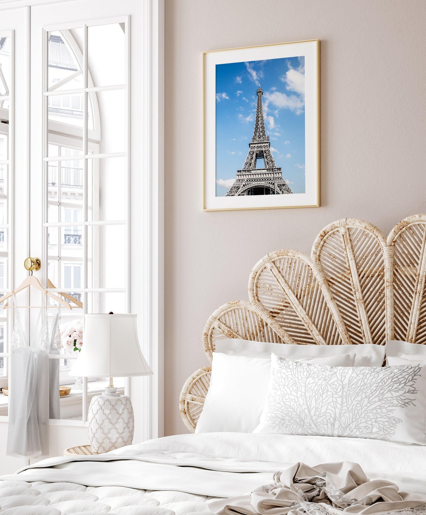 Eiffel Tower Clear Blue Skies II | Paris Print - Departures Print Shop