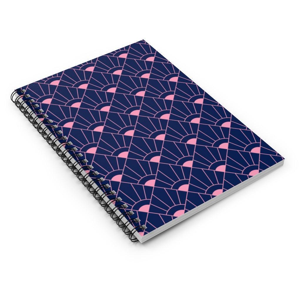 Hidden Gem | Geometric Print Spiral Notebook - Departures Print Shop
