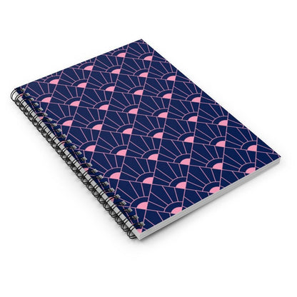 Hidden Gem | Geometric Print Spiral Notebook - Departures Print Shop