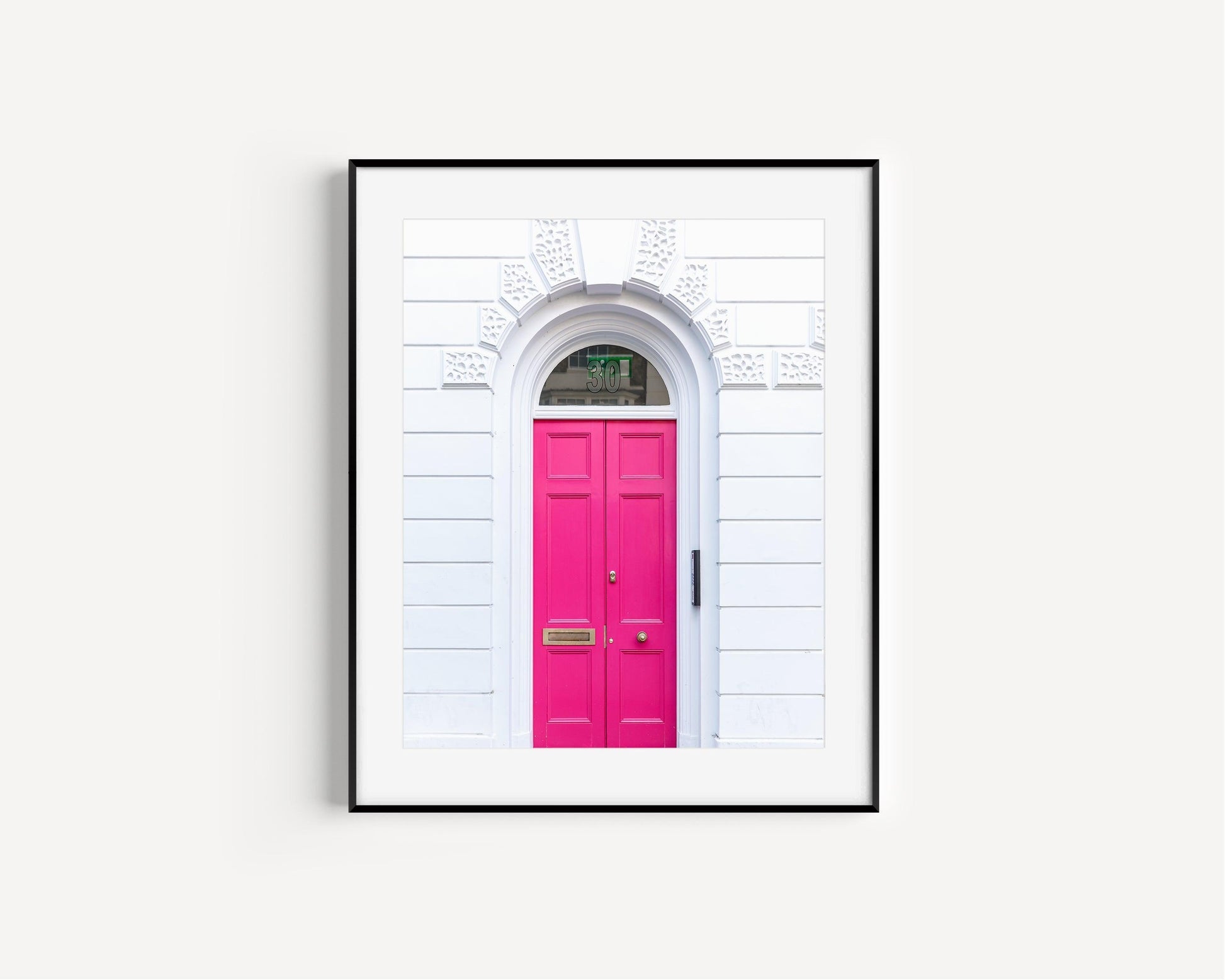 Hot Pink Door | London Print - Departures Print Shop