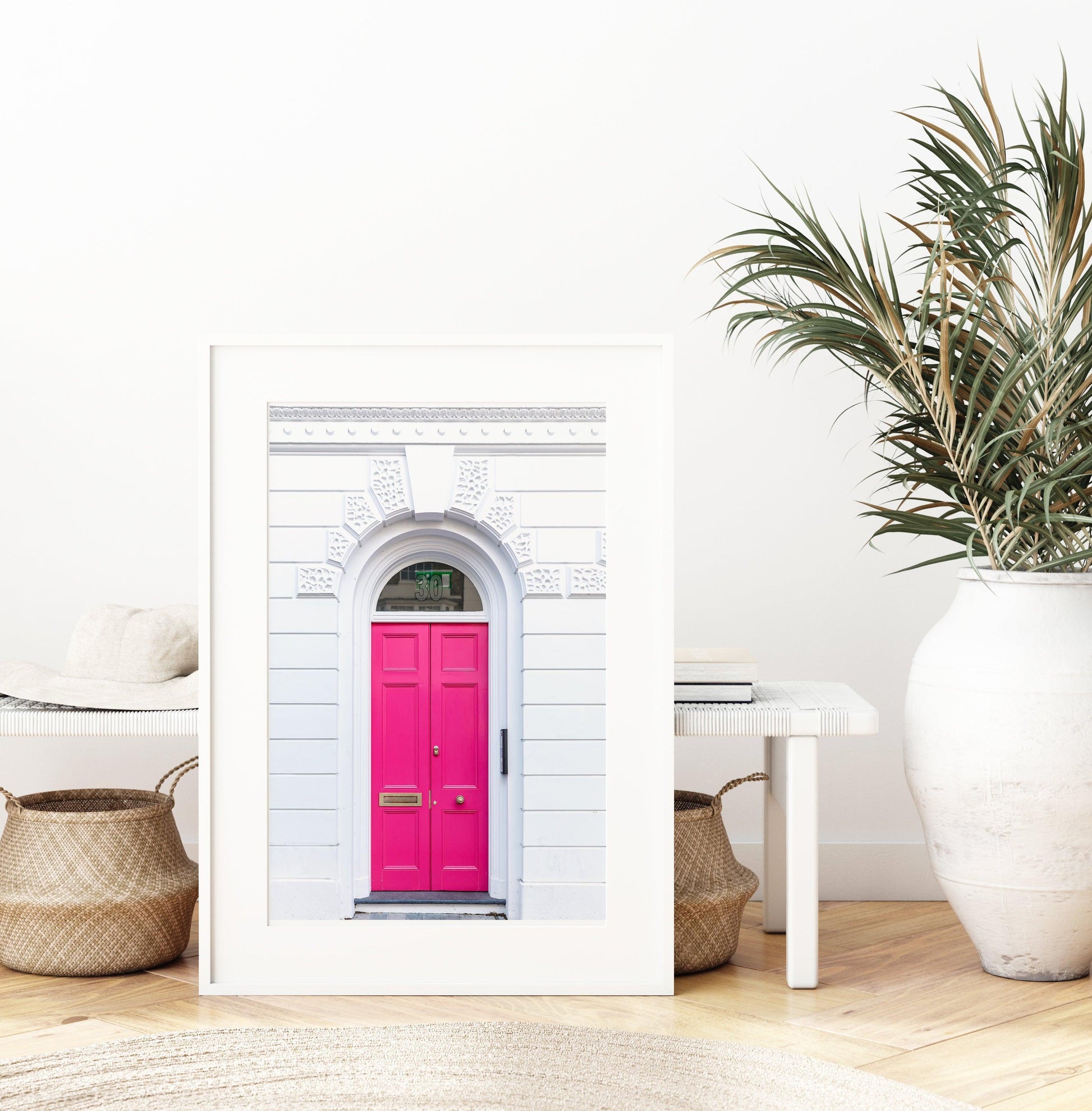 Hot Pink Door | London Print - Departures Print Shop