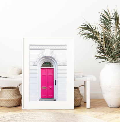 Hot Pink Door | London Print - Departures Print Shop