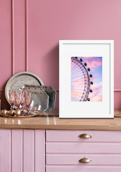 London Eye Cotton Candy Skies II | London Print - Departures Print Shop