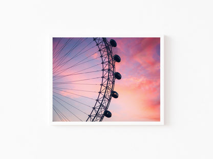 London Eye Cotton Candy Skies III | London Print - Departures Print Shop
