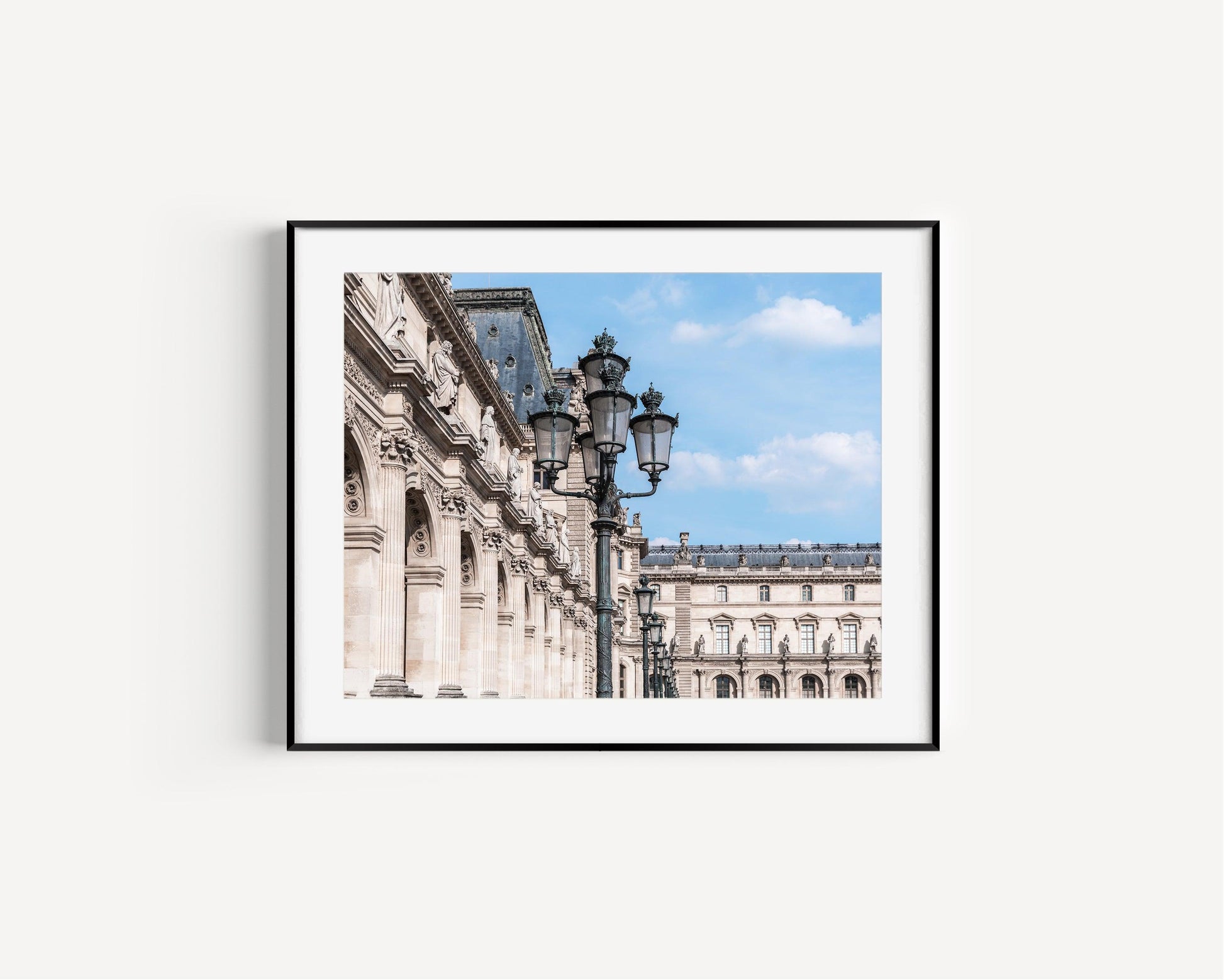 Louvre Museum Lamp Posts | Paris Photography Print - Departures Print Shop