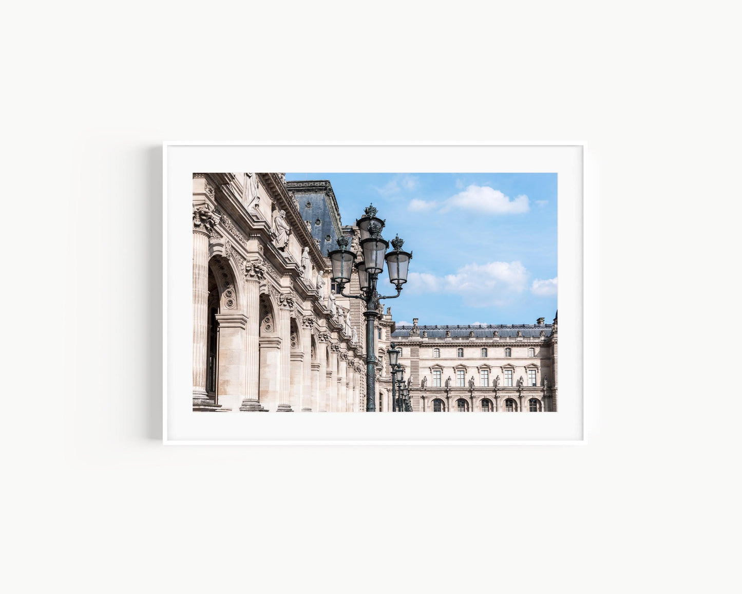 Louvre Museum Lamp Posts | Paris Photography Print - Departures Print Shop