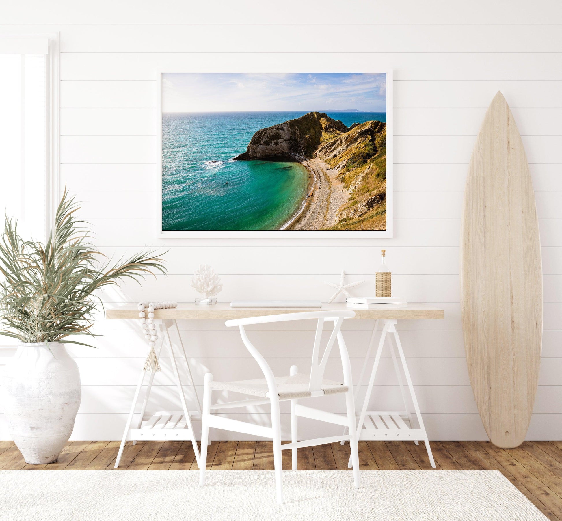 Man o' War Cove | Aerial Beach Print - Departures Print Shop